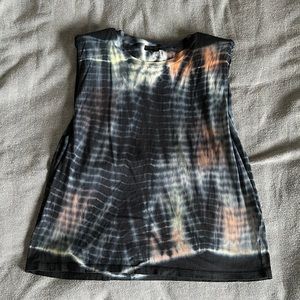 AllSaints Coni Tank with shoulder pads “Tydy” Large